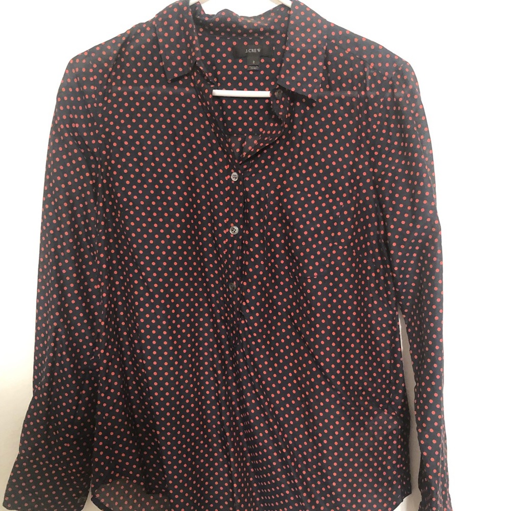 JCrew half button up